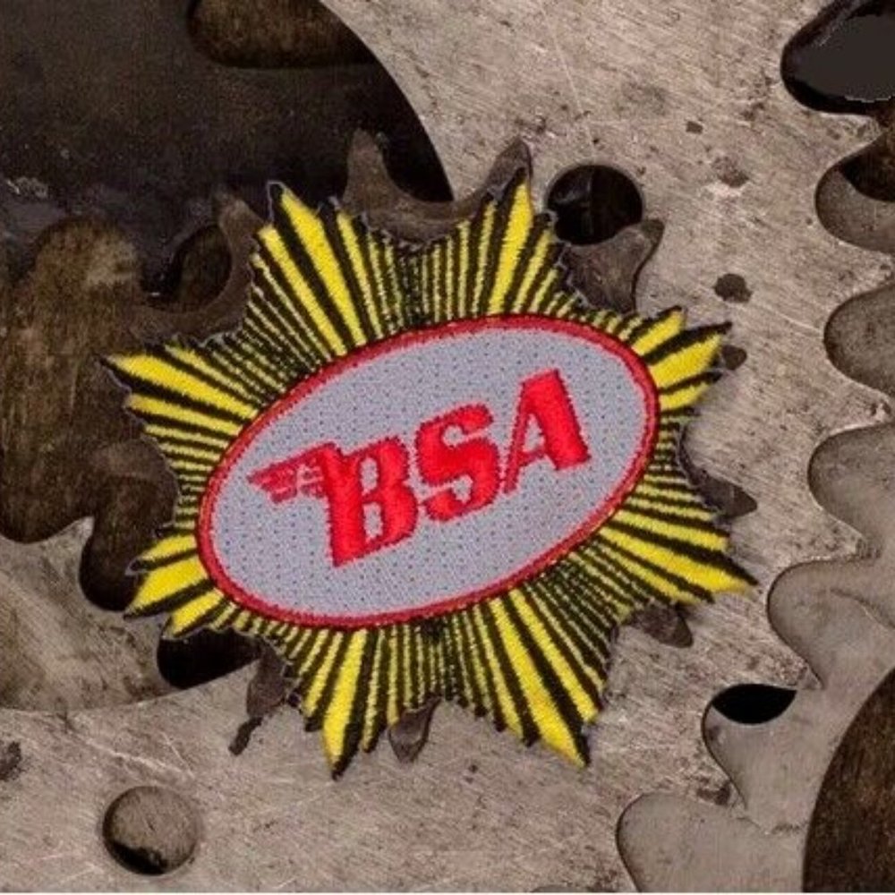 BSA Gold Star Embroidered Iron-On Sew-On Patch - NEW